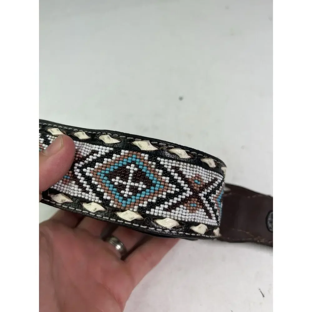 Nocona Floral Tabs Beaded Buck Lacing Belt Style# N210005505 Men's Size 40